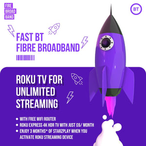 BT Fibre Broadband Super Fast + Free Powerful Router